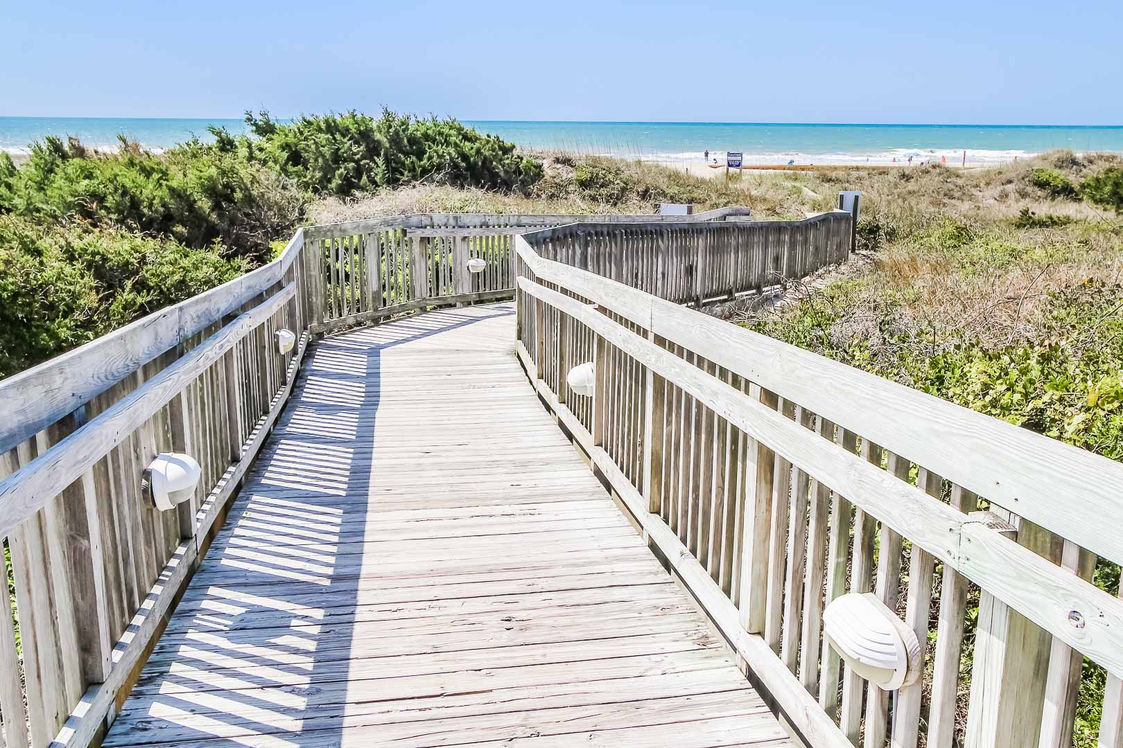 A peaceful walk from the resort with beach access  at VRI's A Place at the Beach III in North Carolina